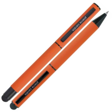 Logotrade promotional item image of: Writing set touch pen, soft touch CELEBRATION Pierre Cardin