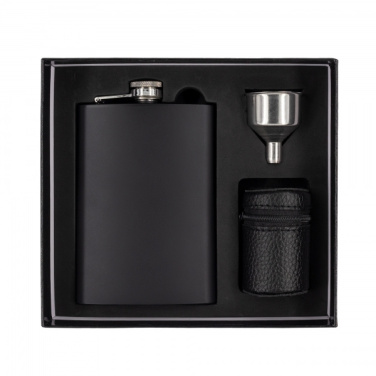 Logo trade promotional item photo of: Hip flask MADONIE Schwarzwolf