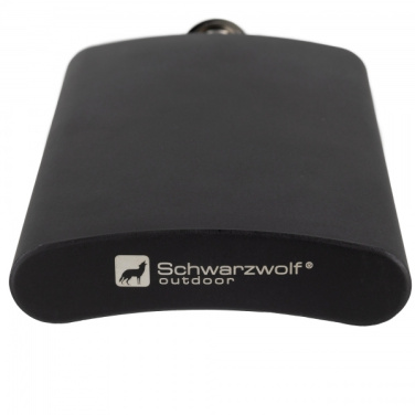 Logotrade advertising products photo of: Hip flask MADONIE Schwarzwolf