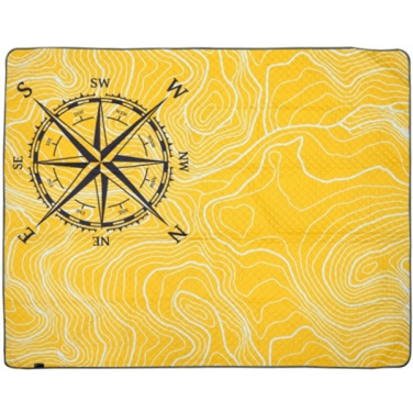 Logotrade business gift image of: Foldable picnic blanket ALVERNIA Schwarzwolf