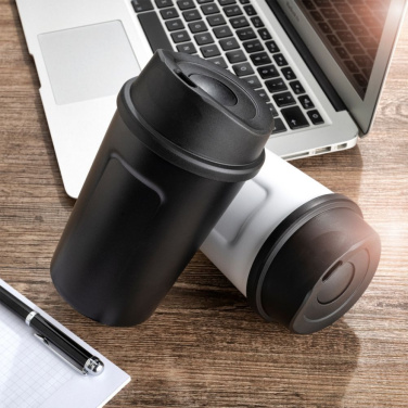Logotrade promotional merchandise image of: Thermo mug LIARD Schwarzwolf