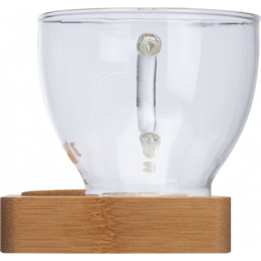 Logo trade promotional giveaway photo of: Tray with cup and spoon FORMOSA 150 ml
