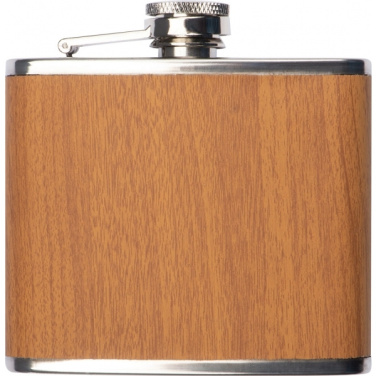 Logo trade promotional merchandise photo of: Hip flask HOOGSTRATEN 170 ml