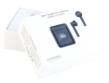 Logo trade promotional gifts picture of: Wireless earbuds with light up logo