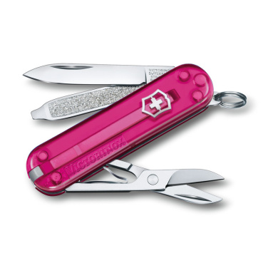 Logotrade promotional giveaway image of: Pocket knife Classic SD transparent Victorinox