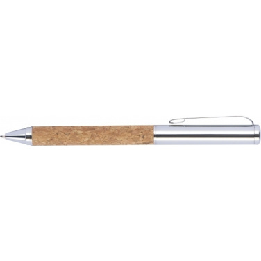 Logo trade promotional product photo of: Twist-ballpen metal and cork LILLEHAMMER