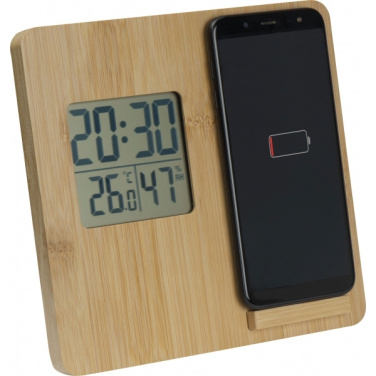 Logotrade advertising products photo of: Bamboo weather station GRANADA