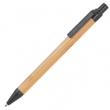 Logo trade promotional giveaways picture of: Wheatstraw and bamboo ballpen HALLE