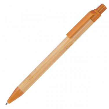 Logo trade promotional items image of: Wheatstraw and bamboo ballpen HALLE