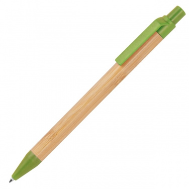 Logo trade promotional item photo of: Wheatstraw and bamboo ballpen HALLE