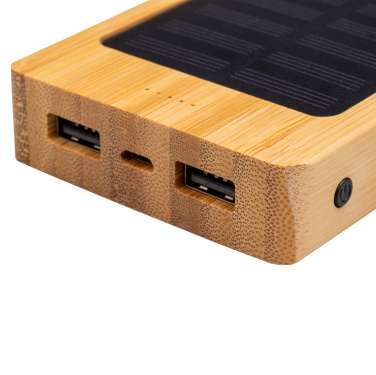 Logo trade corporate gifts image of: Bamboo power bank BAKERSFIELD