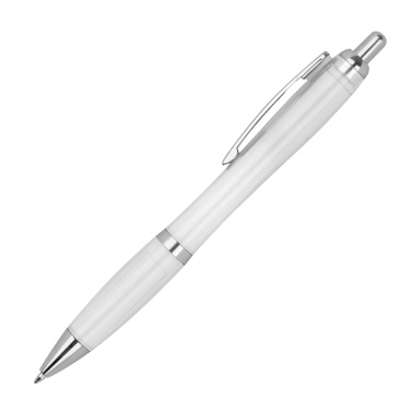 Logo trade promotional giveaways picture of: Transparent ballpen ALKEN