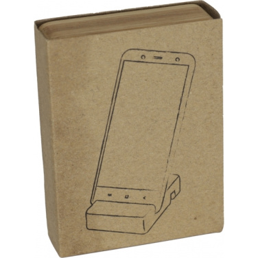 Logo trade promotional merchandise image of: Bamboo smartphone holder SAN SEBASTIAN