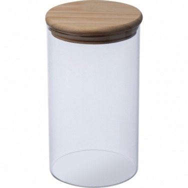 Logo trade promotional items image of: Borosilicate container ONTARIO 1000 ml