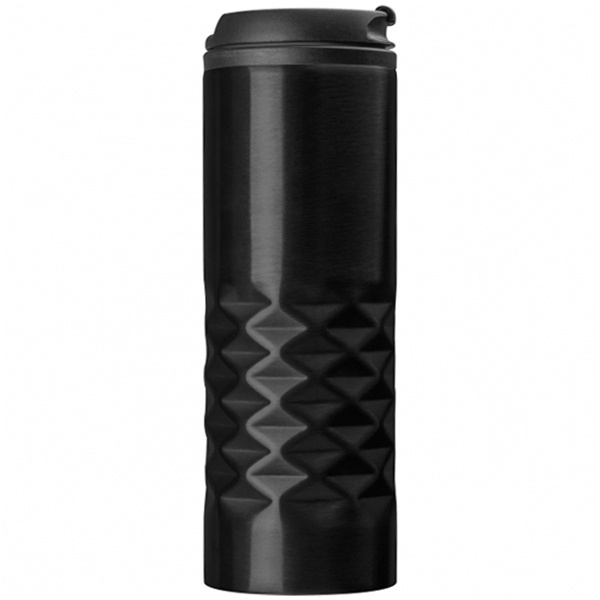 Logo trade corporate gifts picture of: Thermal stainless steel mug SANTANDER 500 ml