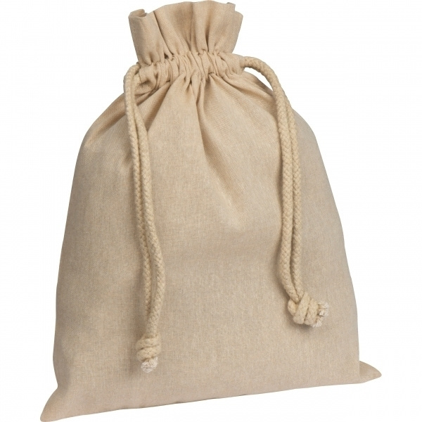 Logo trade promotional giveaways picture of: Recycled cotton bag PASADENA