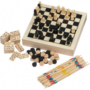 Logo trade promotional products image of: Wooden game collection RIGA