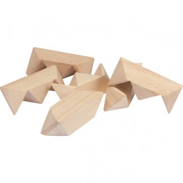 Logo trade promotional merchandise photo of: Wooden puzzle TOULOUSE