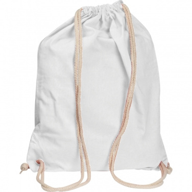 Logotrade promotional merchandise picture of: Cotton gym bag CARLSBAD