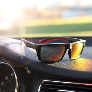 Logo trade promotional gift photo of: Sunglasses IRAVADI Schwarzwolf