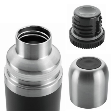 Logotrade promotional item picture of: Vacuum bottle DINARA Schwarzwolf