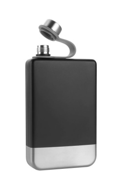 Logo trade promotional gifts picture of: Hip flask HALTI Schwarzwolf