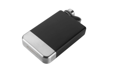 Logo trade promotional gifts picture of: Hip flask HALTI Schwarzwolf