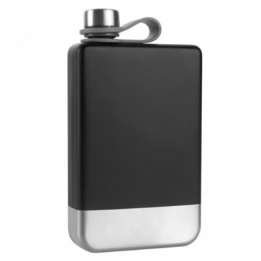 Logo trade promotional giveaways picture of: Hip flask HALTI Schwarzwolf