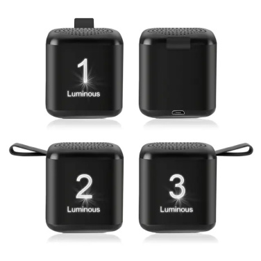 Logo trade promotional products picture of: Mini speaker with enlighted logo for engraving