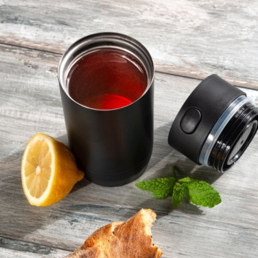 Logotrade promotional gift image of: Thermo mug ADRASAN 240 ml Schwarzwolf