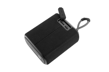 Logo trade promotional gifts picture of: Waterproof bluetooth speaker HARDEOL Schwarzwolf