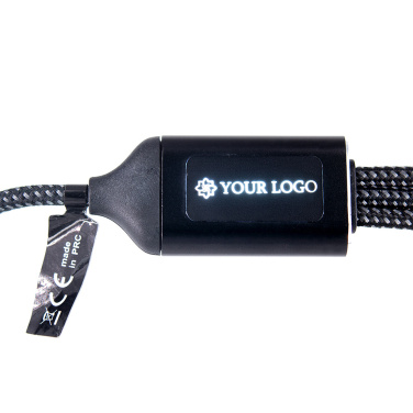 Logotrade promotional products photo of: 3 in 1 cable with elighted logo Pierre Cardin