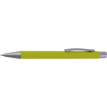 Logo trade promotional merchandise image of: Mechanical pencil soft touch ANCONA