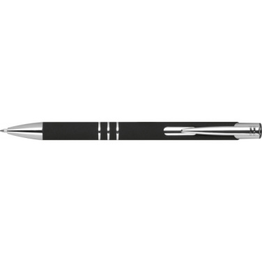 Logo trade promotional giveaways picture of: Semi gel pen soft touch DUNMORE