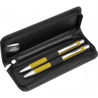 Logo trade advertising product photo of: Writing set soft touch Uppsala