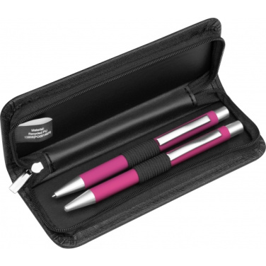 Logotrade promotional products photo of: Writing set soft touch Uppsala