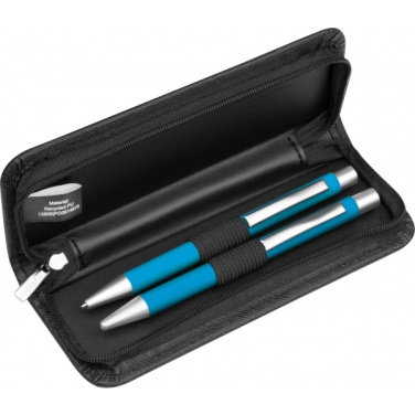 Logo trade promotional item photo of: Writing set soft touch Uppsala
