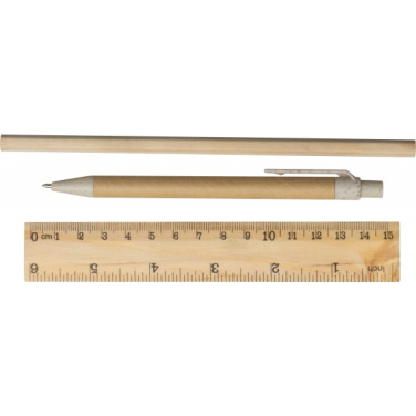 Logo trade business gift photo of: Writing set Teresina