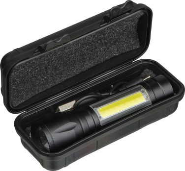 Logo trade promotional gifts image of: Rechargeable flashlight Tokyo