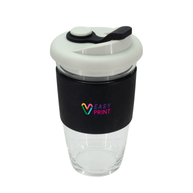 Logotrade promotional gift image of: Glass coffee cup 424 ml