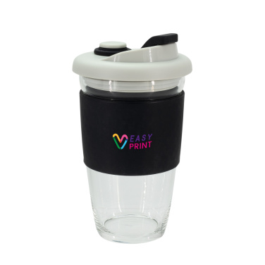 Logo trade promotional item photo of: Glass coffee cup 424 ml