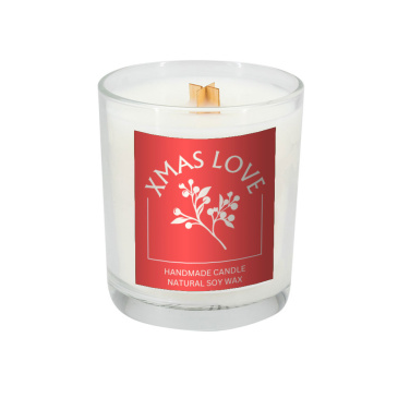 Logo trade promotional giveaway photo of: Soy candle 190g Christmas love