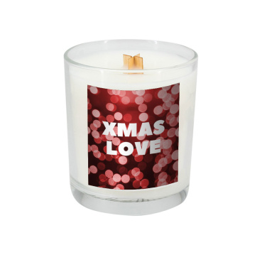Logotrade promotional product picture of: Soy candle 190g Christmas love