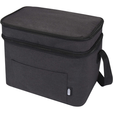 Logo trade promotional products image of: Tundra GRS RPET double compartments cooler bag 13L