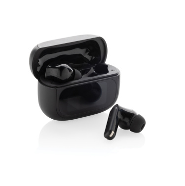 Logo trade promotional merchandise picture of: Airtune RCS recycled plastic ANC earbuds with touch screen