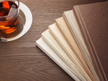 Logo trade corporate gifts image of: Recycled Coffee Notebook 209733900