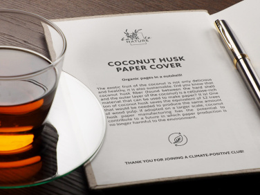 Logotrade promotional giveaway image of: Recycled Coconut Notebook 209734100
