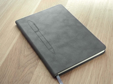 Logo trade promotional gifts image of: Magnetic notebook with a pen 124715100