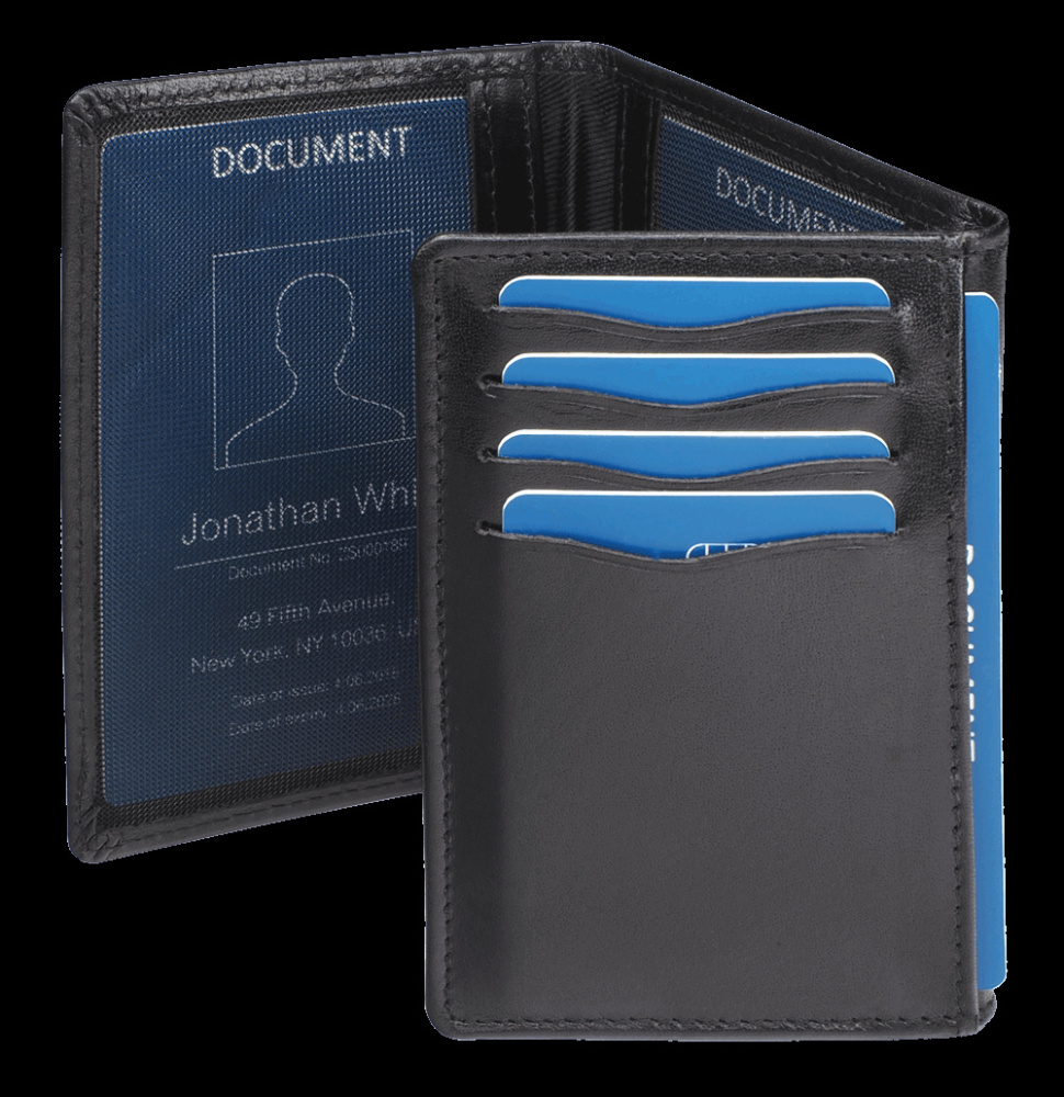Logo trade advertising products image of: RFID document wallet 20501300