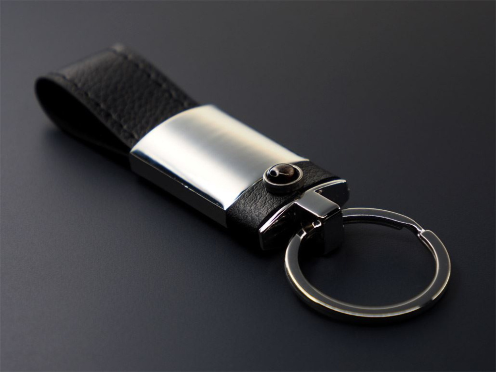 Logotrade corporate gifts photo of: Obsidian stone Keyring 1298095